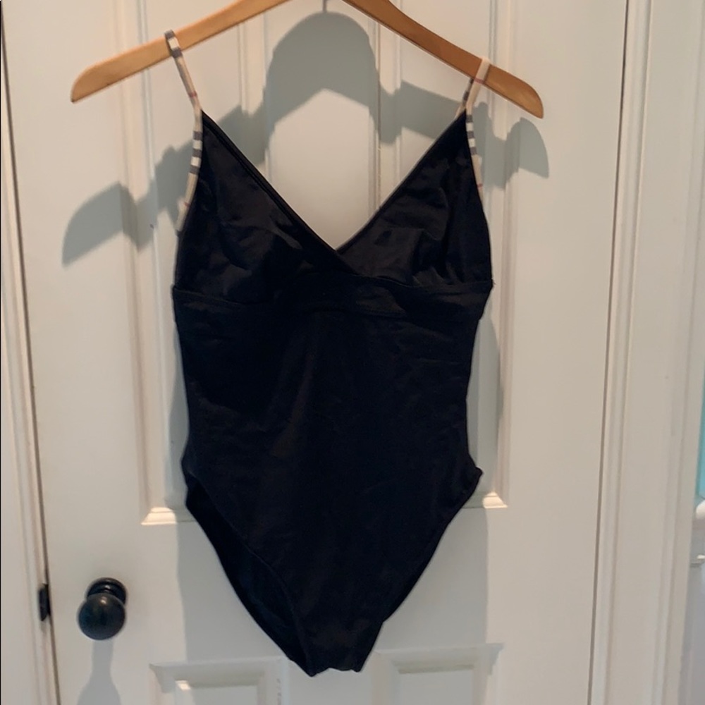 Burberry London black one piece swimsuit large